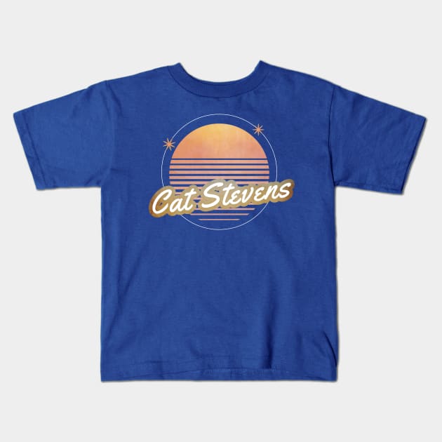 cat stevens ll 80s moon Kids T-Shirt by the haunted bathroom